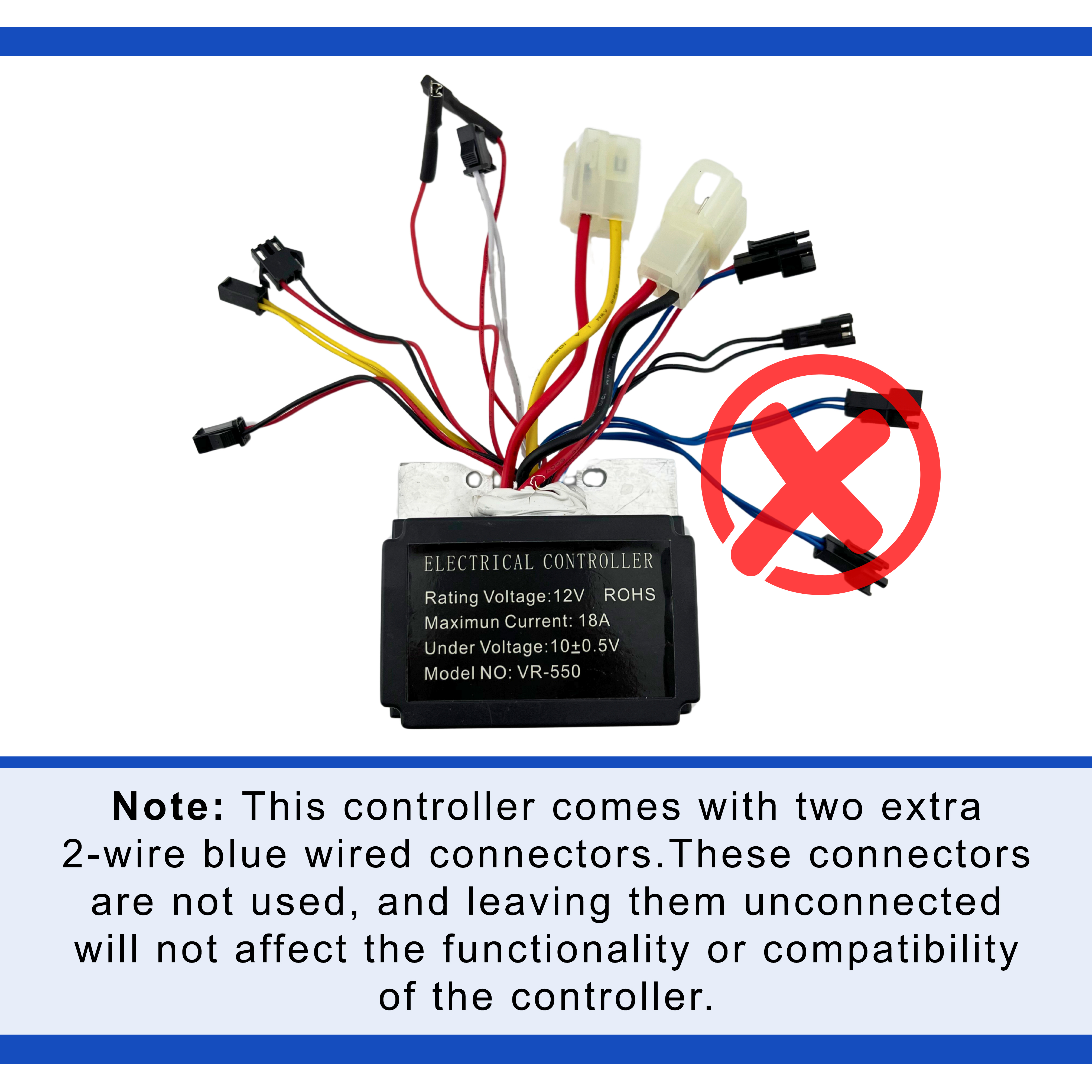 JT-M6B-8E30 12 Volt 18 Amp Control Module for the Viro Rides VR 550E Scooter