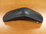 Black Plastic Rear Fender for Baja Doodle Bug DB30 & Coleman CC100X Mini Bikes (Blemished), displayed on a wooden surface, showing its sleek, durable design suitable for newer model pit bikes.