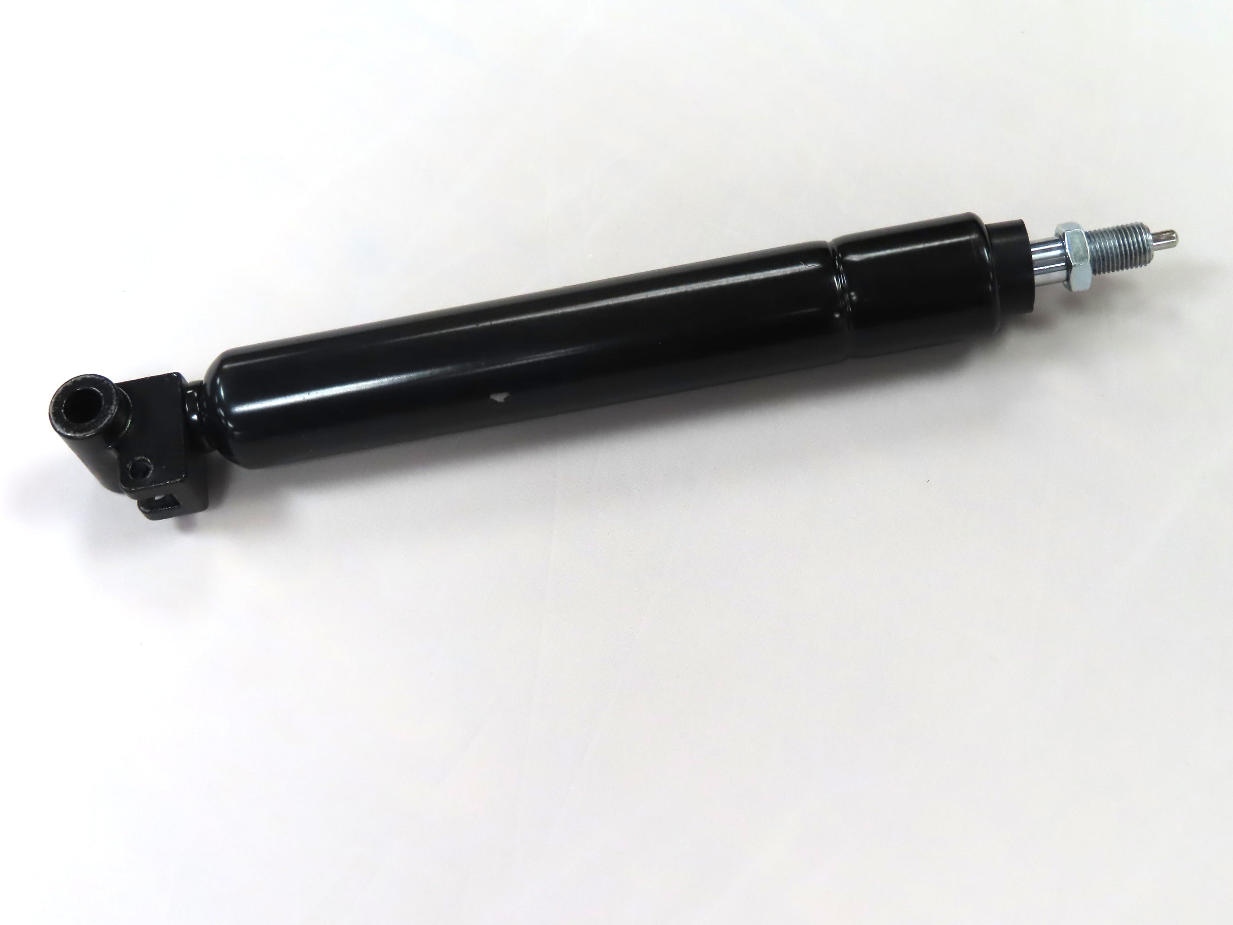 Tiller Gas Shock Assembly for the Golden Technologies Companion I & II (GC221/321/421) (Blemished) - close-up of a black cylindrical gas shock with a screw and black handle.