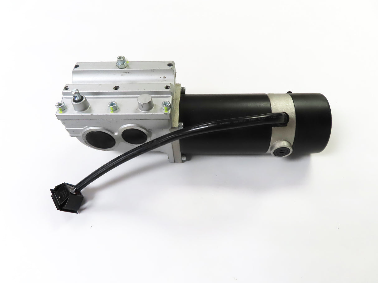 Right Drive Motor Assembly for Jazzy 610, 1101, 1103 Ultra, 1121 & Jet 3 Ultra Power Chairs (Blemished), featuring a black cable, black tube, and visible metal components with cosmetic blemishes.