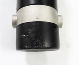 Right Drive Motor Assembly for Jazzy 610, 1101, 1103 Ultra, 1121 & Jet 3 Ultra Power Chairs (Blemished) - A black and silver cylinder with a white stripe, showing minor scratches and scrapes.