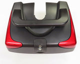 Battery Box for the Golden Buzzaround Lite (GB106) (Blemished), featuring a slightly scratched black plastic handle and red inserts, designed for easy disassembly and transport of mobility scooters.