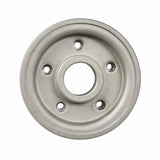 Inner Drive Wheel Rim for the Jet 3 and Jet 7 Power Chairs, featuring a silver circular metal design with multiple holes.