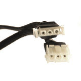 Close-up of the Rear Electronic Interface Harness for the Pride Victory XL, highlighting its electrical connectors and black cables.