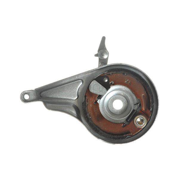 90 mm Internal Expanding Rear Brake Drum Assembly, featuring a close-up of its metal components, including the round drum and the internal expansion mechanism.