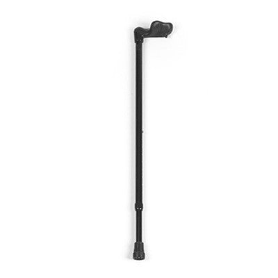 Invacare Right Handed Orthopedic Cane with ergonomic grip and a sturdy, black handle, designed to support up to 250 lb.