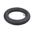 3.50-10 Inner Tube with Angled Valve Stem for scooters, featuring a black rubber construction with blue lines. Suitable for classic and retro-style scooters like Vespas and mobility models like Afikim Afiscooter S3.