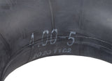 4.00-5 (13x4, 330x100) Mobility Tire and Inner Tube Set with Diamond Knobby Tread; close-up of tire showing detailed tread pattern and numbers.