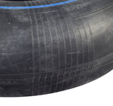 Close-up of a 13x5.00-6 inner tube with an angled valve stem, compatible with Razor Dirt Quad ATVs versions 1-18, small ATVs, Go-Karts, and lawn equipment.