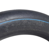 Close-up of 90/100-14 (3.00-14) Inner Tube for Dirt Bikes, showing tread detail and compatibility logos for brands like Baja Motorsports, Coolster, and Tao Tao.