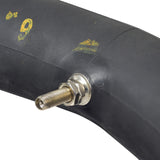 2.50-14 Inner Tube for 70cc Baja Dirt Runner (DR70), Coolster, & Honda CRF70 Dirt Bike, featuring a black rubber tube with a metal nut and bolt for secure attachment.