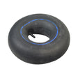 10x4.50-5 Inner Tube with Straight Valve Stem for Electric Scooters & Drift Trikes, featuring a black rubber tire with a hole in the middle, suitable for easy air pump or compressor hose attachment.