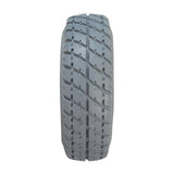 Close-up of the Primo 3.00-4 (10x3, 260X85) Foam-Filled Mobility Tire (2-5/8 Bead Width) showcasing the Durotrap C9210 tread pattern, highlighting its durable, flat-free design.