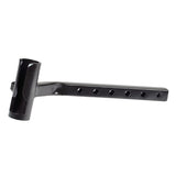 Universal Leg Rest Hanger Assembly for Jazzy Power Chairs with Clover Leaf Seating and Elevating Leg Rests, featuring a black metal hammer-like design with holes, includes both left and right side hangers.