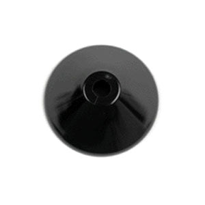 Joystick Rubber Boot Protector for the 12 Volt P&G Inductive Joystick Gimbal, featuring a black cone-shaped design with a central hole, suitable for a 1/4 shaft.