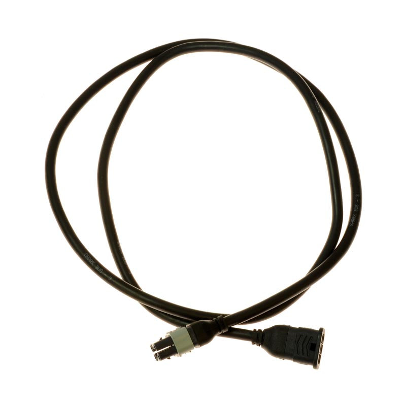 1.2 Meter Dynamic Shark Joystick Extension Cable for the Merits Regal (P310) Power Chair, showing a close-up of the black power cord with male and female connectors.