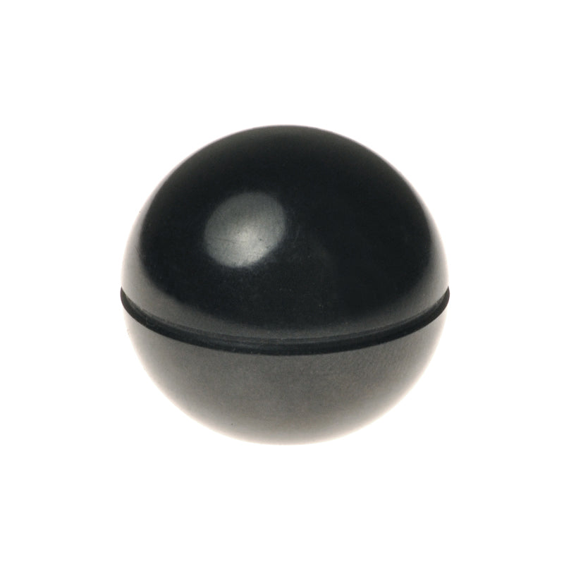 Ball Joystick Knob for Invacare Power Chairs, a black round object with a black stripe, compatible with various models featuring a 3/16 joystick shaft.