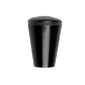 Conical Joystick Knob for 1/4 Shaft P&G Models shown as a black plastic cup with a lid, resembling a shaker, designed to fit specific joystick shafts.