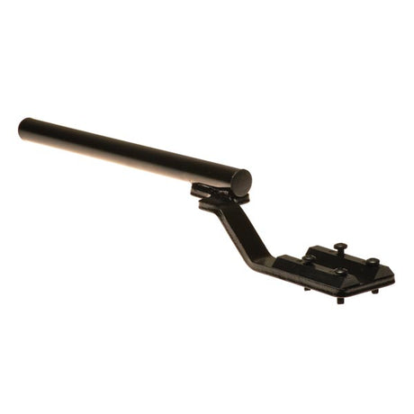 Inline Joystick Mounting Bracket for the Dynamic Shark Remote, featuring a long handle, designed for Jazzy power chairs.