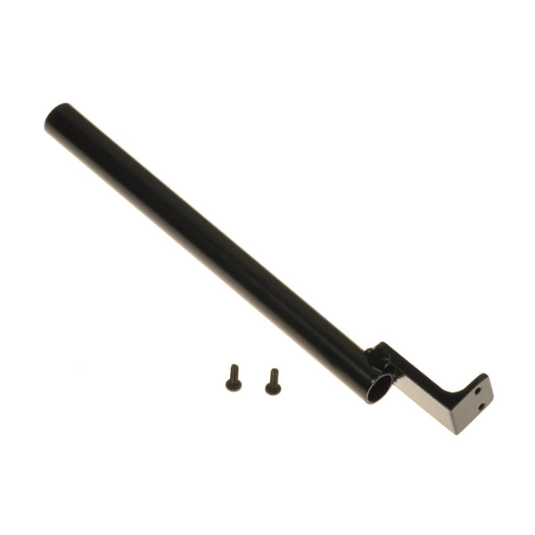 Mounting Bracket for Remote Plus Joysticks, a black metal rod with screws, designed for Jazzy and Quantum power chairs.