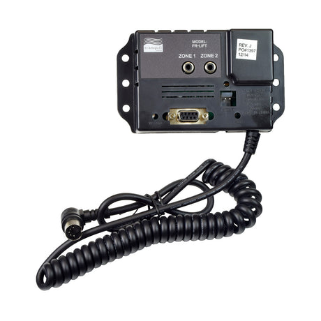 Heat & Massage Junction Box for Pride Lift Chairs (ELEINDV1071), a black electronic device with a cord and a white sticker, used to control chair motor and comfort features.