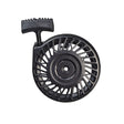 Pull Start 150003 / 590420A for Tecumseh LAV, TVS, H, and other engines, featuring a black plastic body with a handle, designed to retrofit small gasoline and snow blower engines.