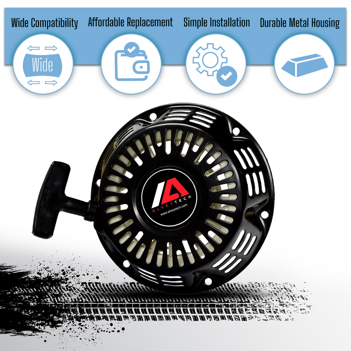 Pull Start for 196cc 6.5 Hp GX200 168F Go-Kart Engines