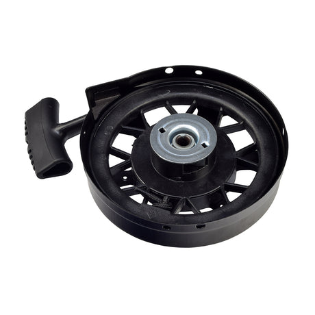 Pull Start 150045 / 590737 for Tecumseh TVS series 90-120, OVRM105, AV520, TVXL840 engines; a black circular object with a handle, designed for walk-behind lawn mowers.