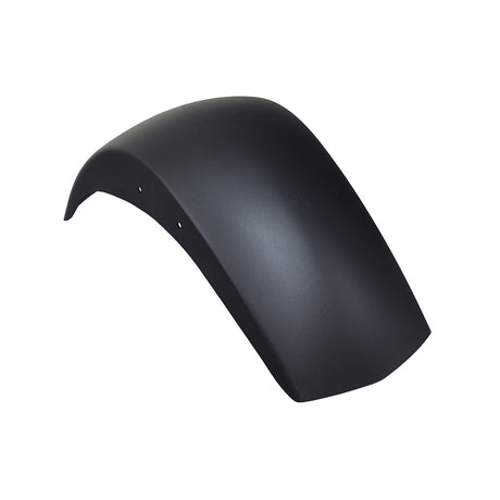 Black Front Fender for the Coleman RB100 105cc Mini Bike, shown in a matte finish, designed to replace worn or damaged parts and enhance the bike's appearance.