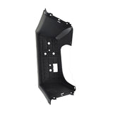 Black Foot Platforms for 50cc ATVs, featuring a durable black plastic construction with multiple holes for easy mounting on various ATV models, including the Baja BA50.