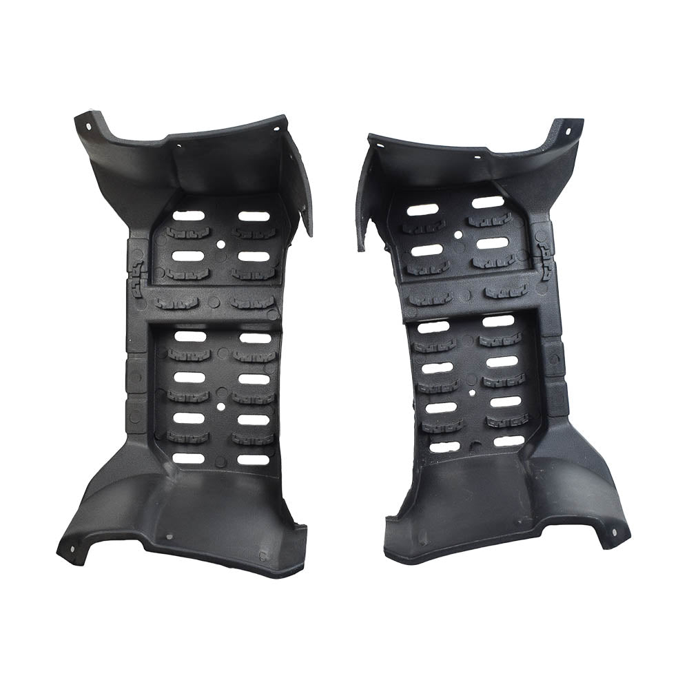 Foot Platforms for 90cc Baja Canyon 90-U & Wilderness 90R ATVs, featuring a pair of black plastic footrest platforms with multiple mounting holes, designed for easy installation and compatibility with various ATV models.