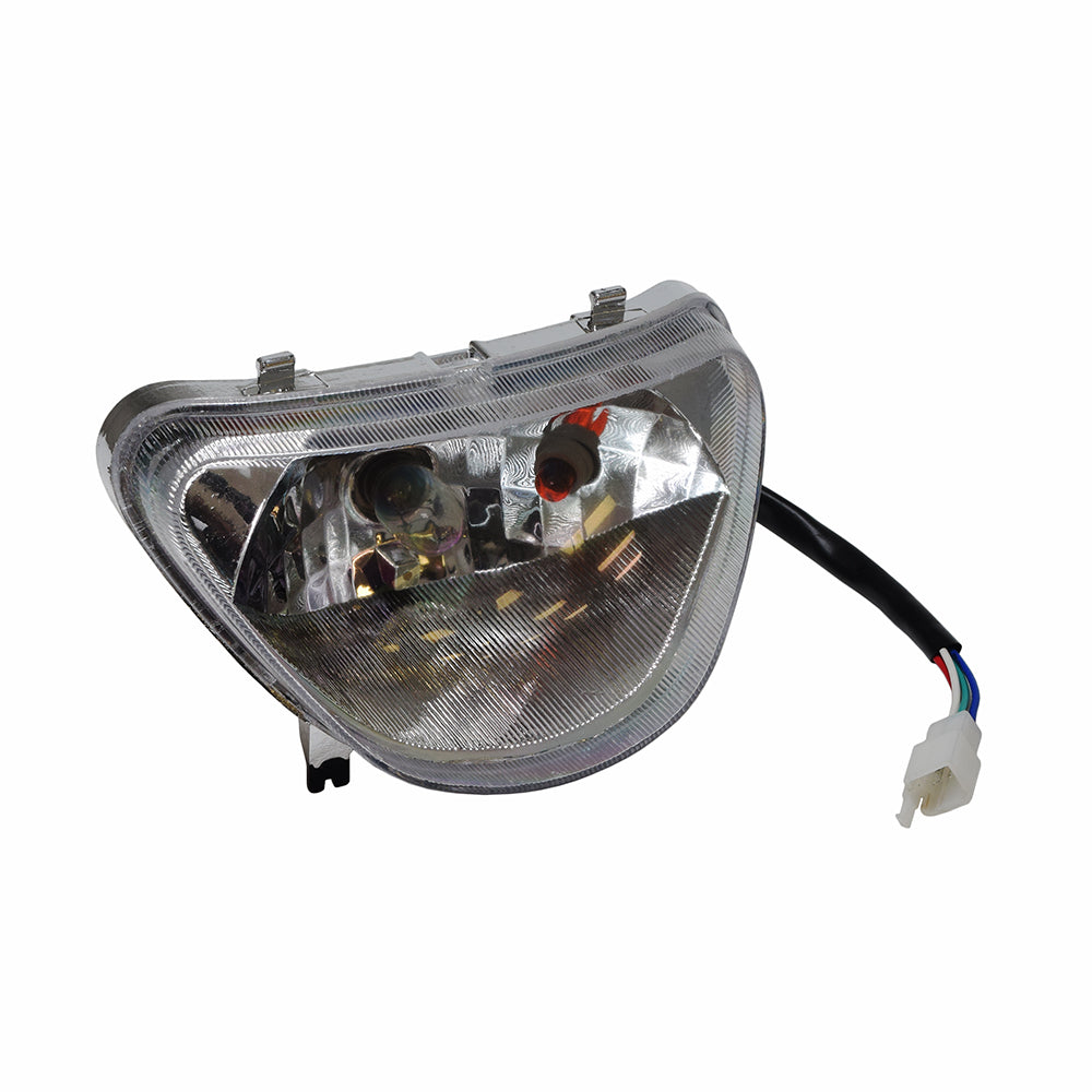 Headlight for the TaoTao ATA-110B ATV, showing a close-up of the headlight assembly with wires visible, essential for enhancing rider safety in low light conditions.