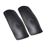 Front Fender Set for 150cc - 250cc Go-Karts (Set of 2): Two black plastic shields designed to protect riders from dirt and debris.