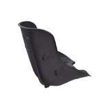 Black plastic bucket seat for the Monster Moto / Mega Moto MM-K80 80cc go-kart, featuring slots for a safety belt and designed to securely hold the rider.