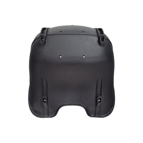 Seat for 48V 1000W Electric Go-Karts: a black plastic bucket seat with multiple holes and slots for a safety belt, designed to securely hold the rider.