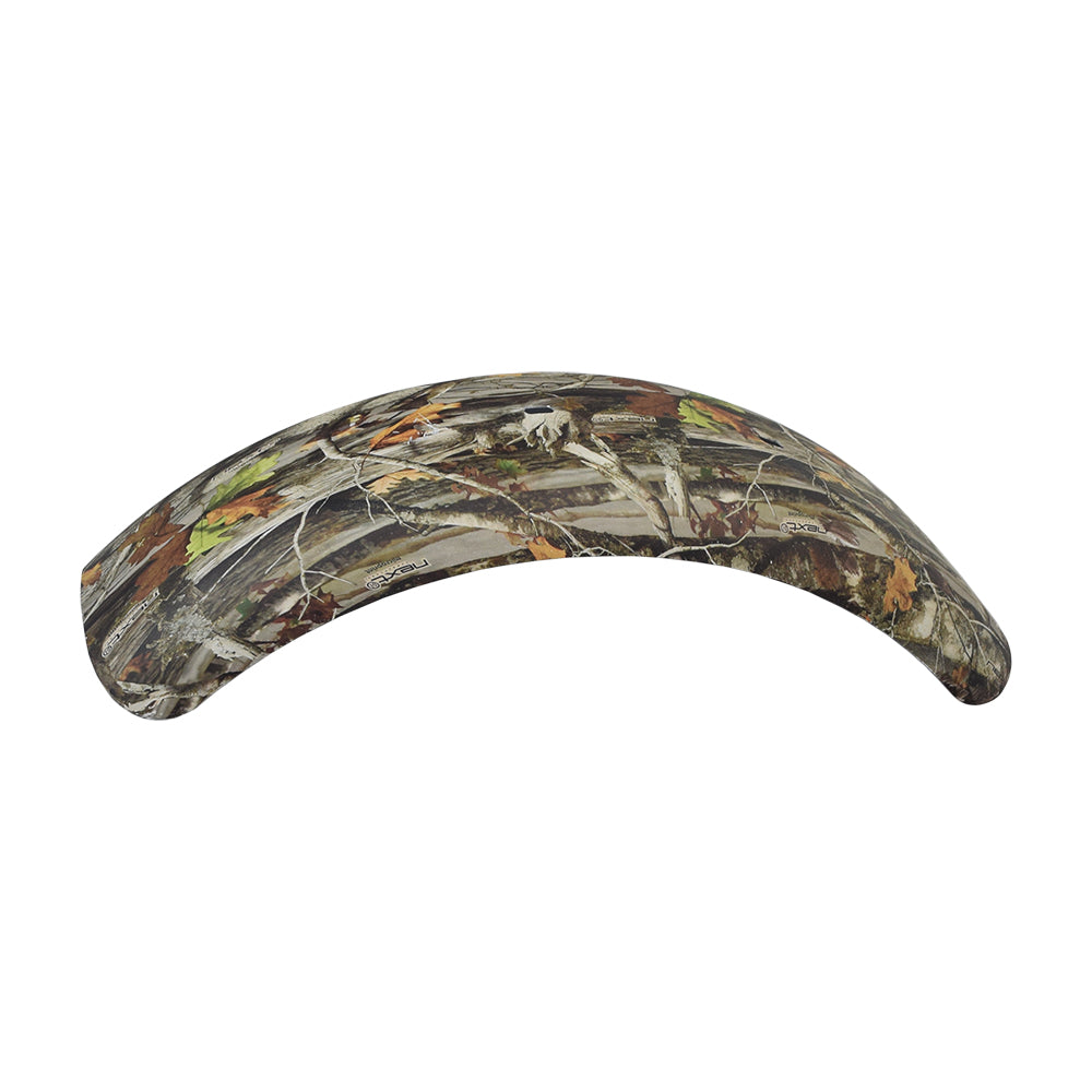 Front Fender for Coleman CT200U-EX, CT200U-EXR, & CT200U-EX V Mini Bikes, shown in a camouflage pattern, designed to protect against dust and mud without unnecessary struts.