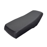 Seat for Monster Moto / Mega Moto & Oryxearth Mini Bikes: A black replacement seat cushion, designed for easy installation on mini bikes, made with durable, easy-to-clean vinyl upholstery.