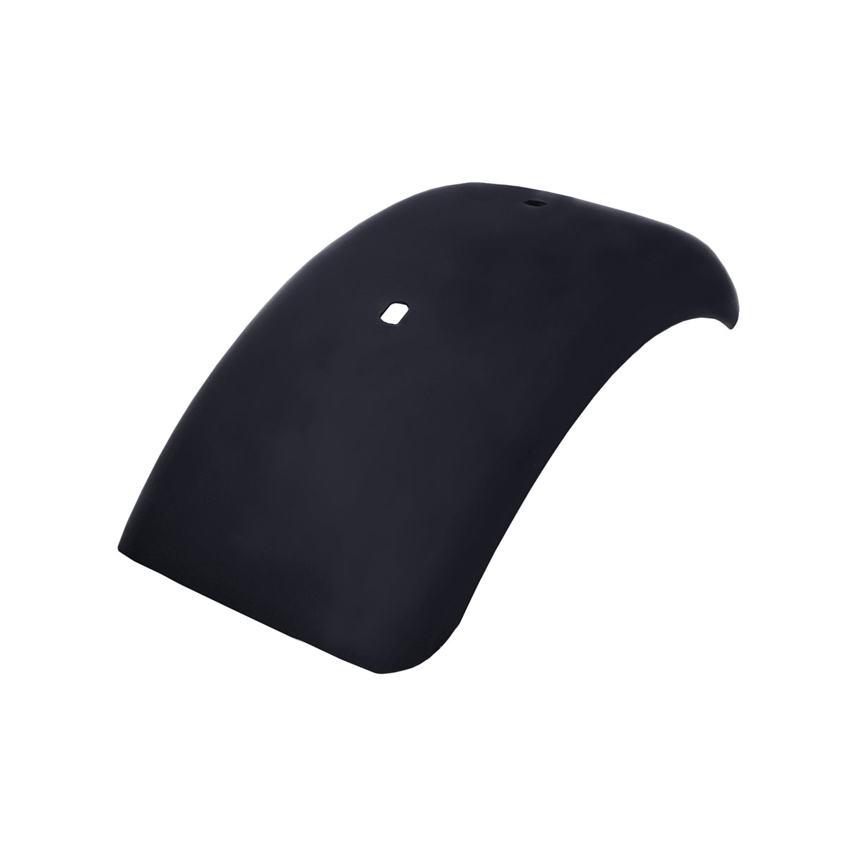 Rear Fender for the Coleman CT100U Mini Bike, showcasing a black plastic object with a hole designed for fitting onto the mini bike, providing necessary protection and durability during off-road adventures.