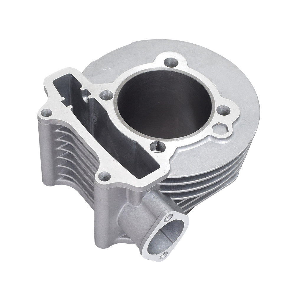 172cc Big Bore Kit for 150cc GY6 Scooter Engines featuring a silver metal cylinder with a hole, designed to enhance performance by increasing bore size for improved acceleration and top speed.