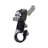 Locking Brake Levers Pair: Close-up of black and silver levers for cantilever and caliper brakes, featuring a locking mechanism and forged alloy construction, suitable for 7/8 (22.2mm) handlebars.