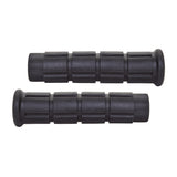 Pair of Classic Grips made of soft kraton rubber, designed for handlebars. Ideal for snowmobiles, scooters, ATVs, dirt bikes, and bicycles. Close-up shows textured grip surface for enhanced hold.