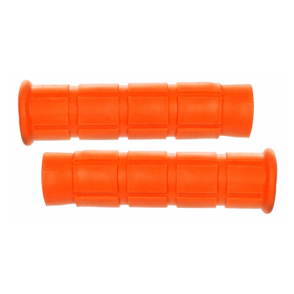 Classic Grips from Sunlite, 120 mm in length, featuring a square pattern and made of soft kraton rubber, designed for comfortable use on various handlebar-equipped vehicles like scooters, bicycles, and ATVs.