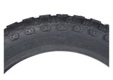 14x2.125 (57-254) Pneumatic Tire for Electric Bikes featuring a knobby tread pattern, ideal for both soft ground and hard concrete.