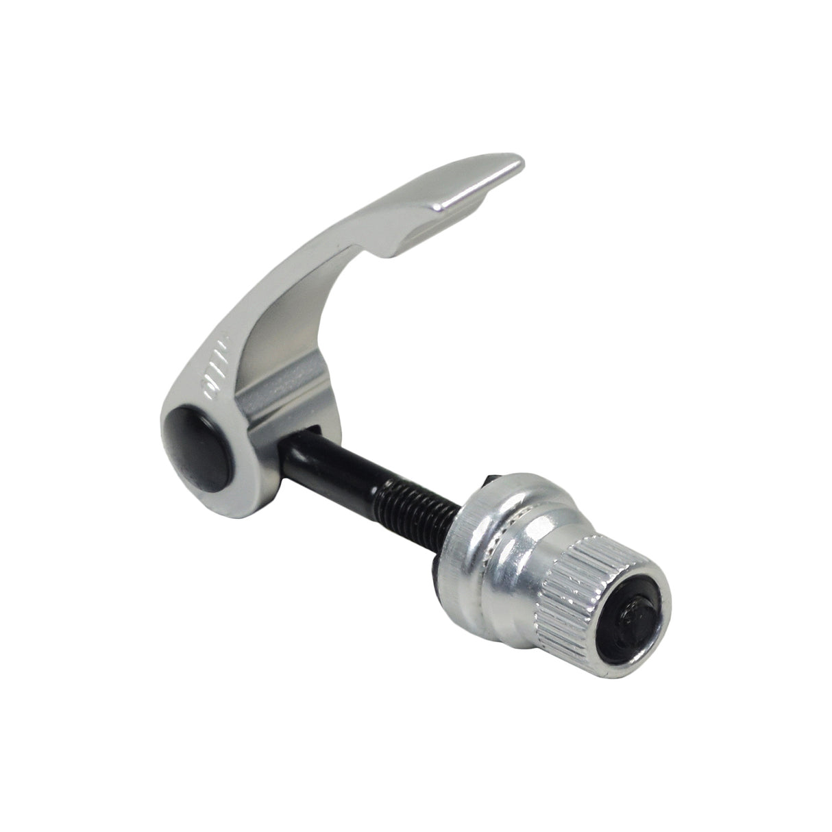 6x55 mm Silver Quick Release Lever for bikes and scooters, shown in close-up with its screw mechanism visible.