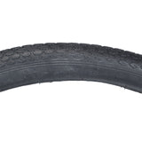 26x1-3/4 Black Street S7 Bicycle Tire from Sunlite, showcasing a detailed tread pattern, ideal for replacing old bike tires.