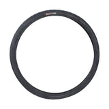 26x1.5 Black Flat Shield MTN Bicycle Tire from Sunlite, shown as a close-up of the tire's tread and circular form, ideal for replacing old bike tires.