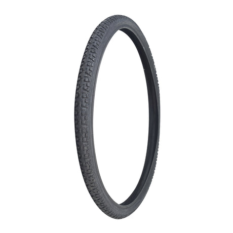 26x1.5 Black Shipman CST797 Bicycle Tire from Sunlite, showcasing a detailed tread pattern, ideal for replacing old bike tires.