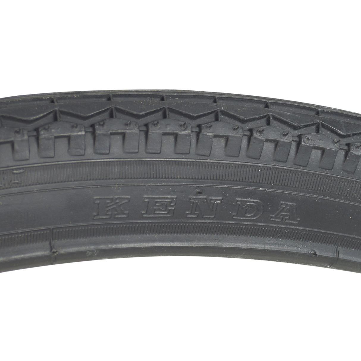 26x1.75 Black Street K123 Bicycle Tire from Sunlite with detailed tread pattern, designed for street use, shown in close-up.