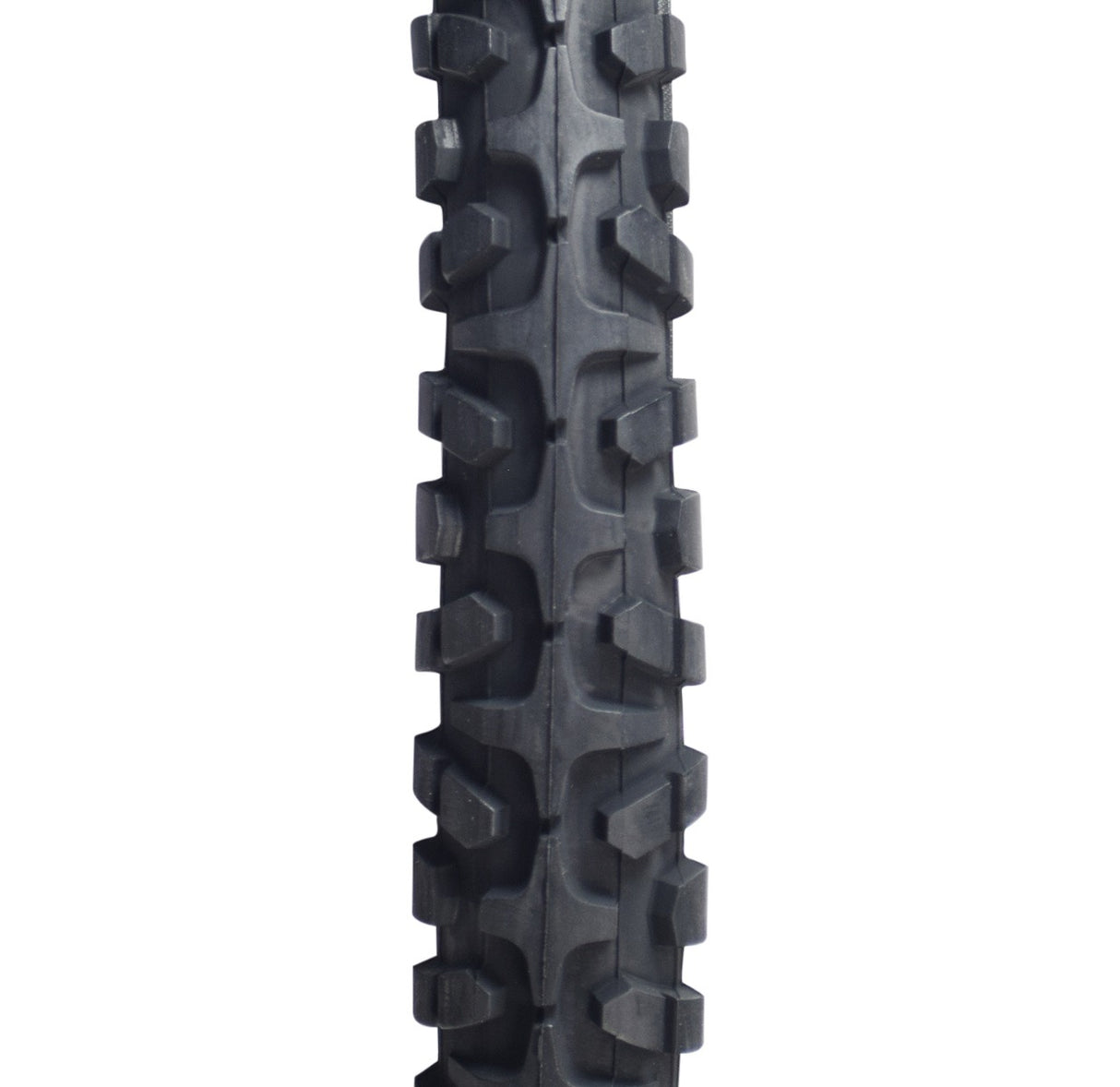 Close-up of a 26x1.95 Black Shipman CST797 Bicycle Tire, showcasing the detailed tread pattern and robust construction designed for durability and reliability, ideal for replacing worn-out bike tires.