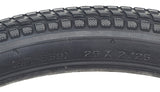 26x2.125 Black Cruiser 927 Bicycle Tire by Sunlite, featuring a detailed tread pattern, ideal for replacing old bike tires.